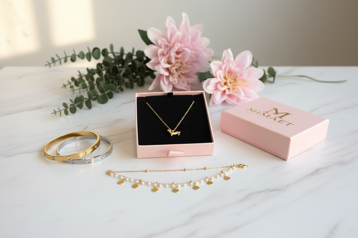 Flat lay joyas Mimaet